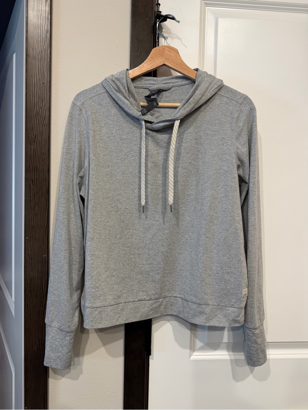 Vuori Light Gray Pullover Hoodie Sweater